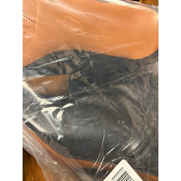 Madewell Dimes Heel Knee High Boots 8 Black NWT Extended Calf Leather NR832 Prep - Picture 6 of 6